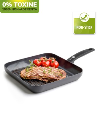 Tigaie grill patrata ceramica non-aderenta Cambridge Infinity, 28.5 cm - GREENPAN